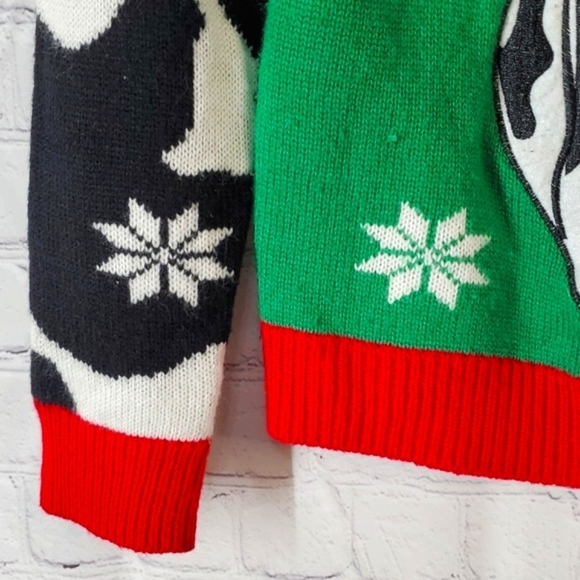 Jolly Sweaters Farmer Farmhouse Cow Heifer Ugly Christmas Sweater Unisex Size S - Picture 9 of 17